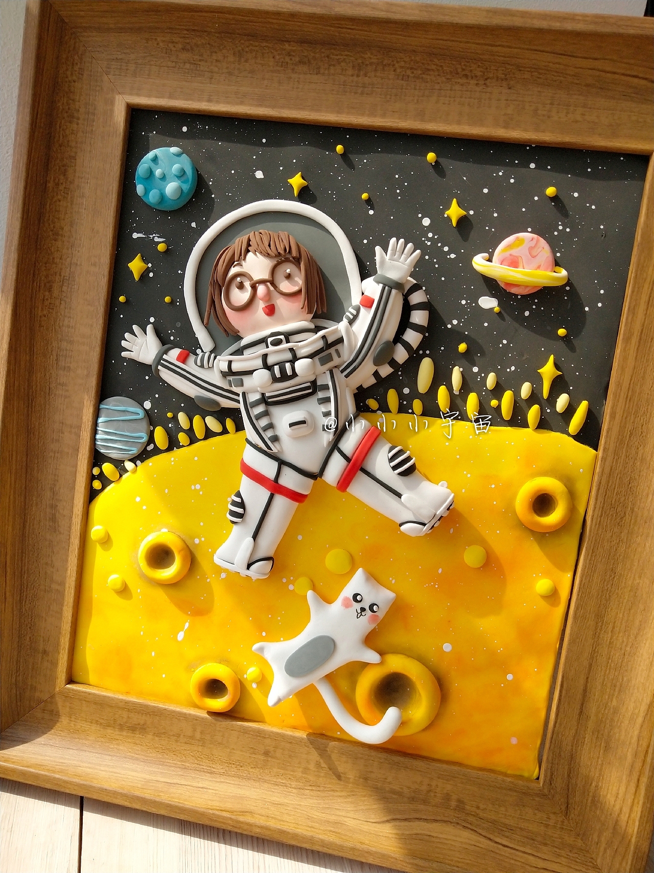 小宇宙原创粘土画【宇宙星星】