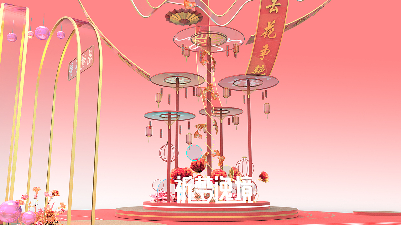 新中式美陈设计（图ZMjg1MjU5MDQw） - 建筑/空间 - 站酷设计师山海等烂人原创素材 - 站酷ZCOOL