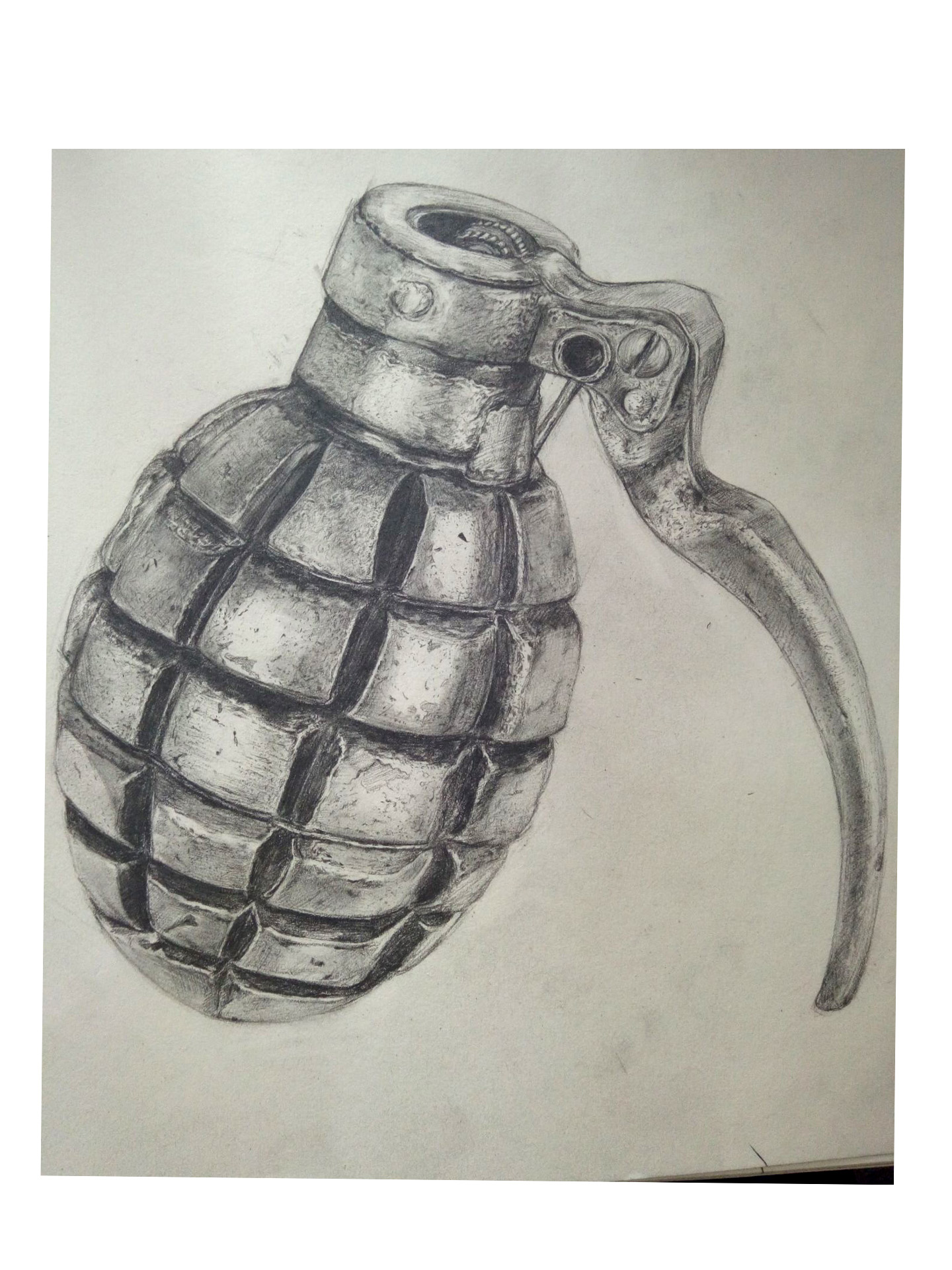 手榴弹画法图片