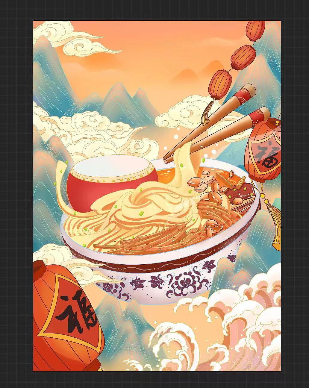 老友粉（图ZMjk5NTAwNjg4） - 商业插画 - 站酷设计师Z78451347原创素材 - 站酷ZCOOL