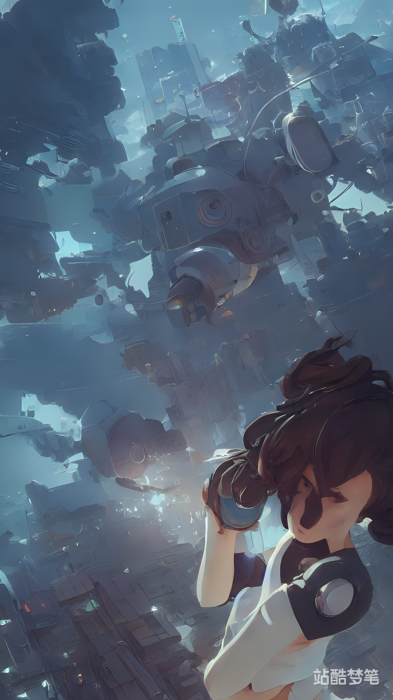 #站酷梦笔#机器人,Makoto Shinkai作品,Artgerm作品