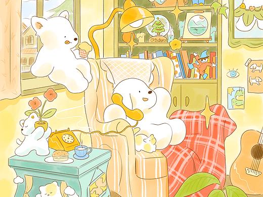奶油狗狗（个人主页-ZNTc4Njk5MTY=） - 绘本 - 站酷设计师栗米MinLi原创素材 - 站酷ZCOOL
