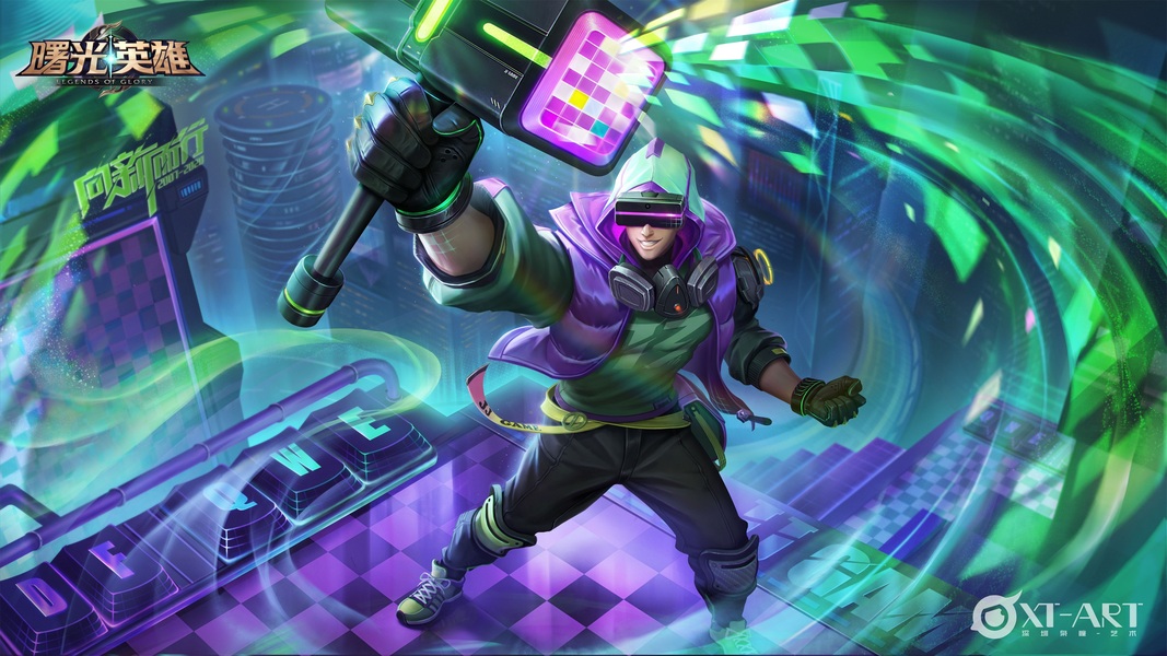 游戏角色场景插画