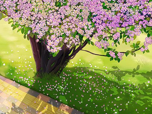 樱花树下