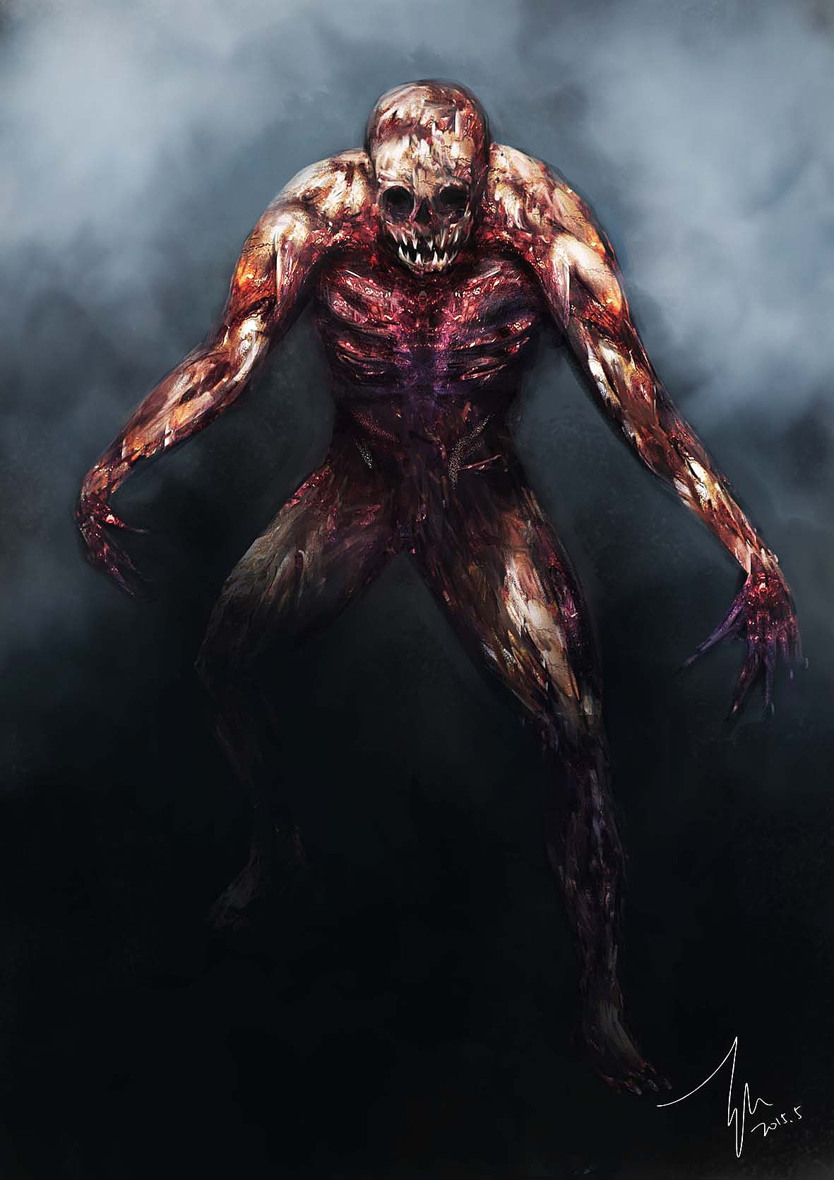 盗墓笔记七星鲁王宫怪物概念设计之血尸