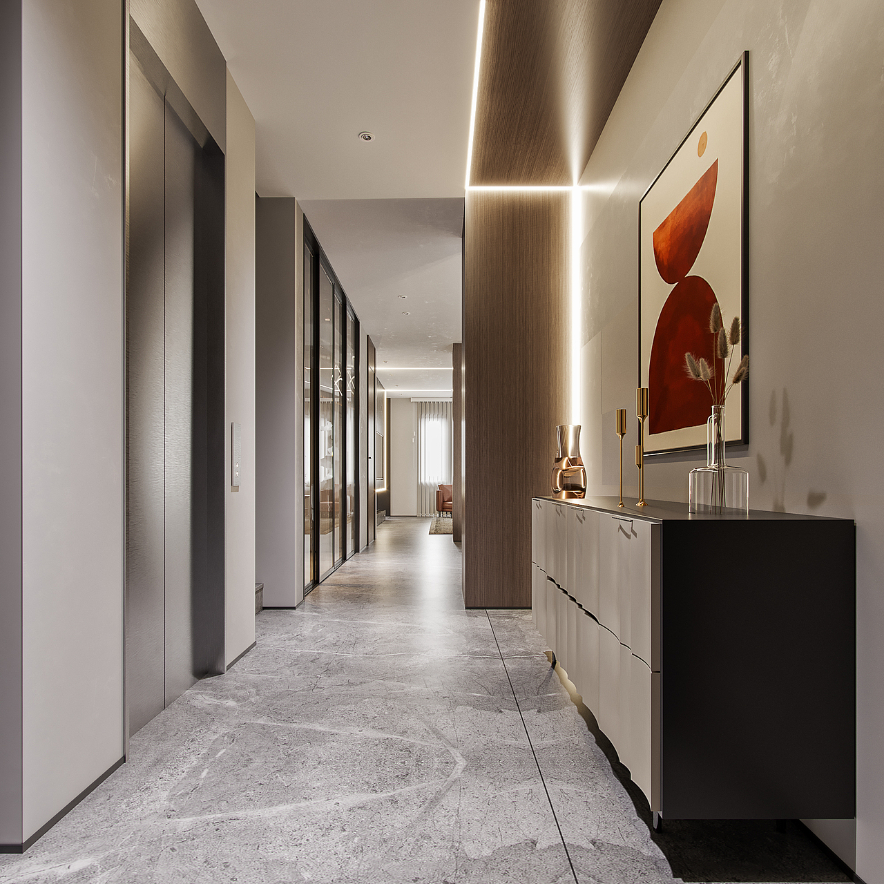 鸿玺郡 现代风格别墅（图ZMjY1ODczMzgw） - 家装设计 - 站酷设计师一只兔子_原创素材 - 站酷ZCOOL