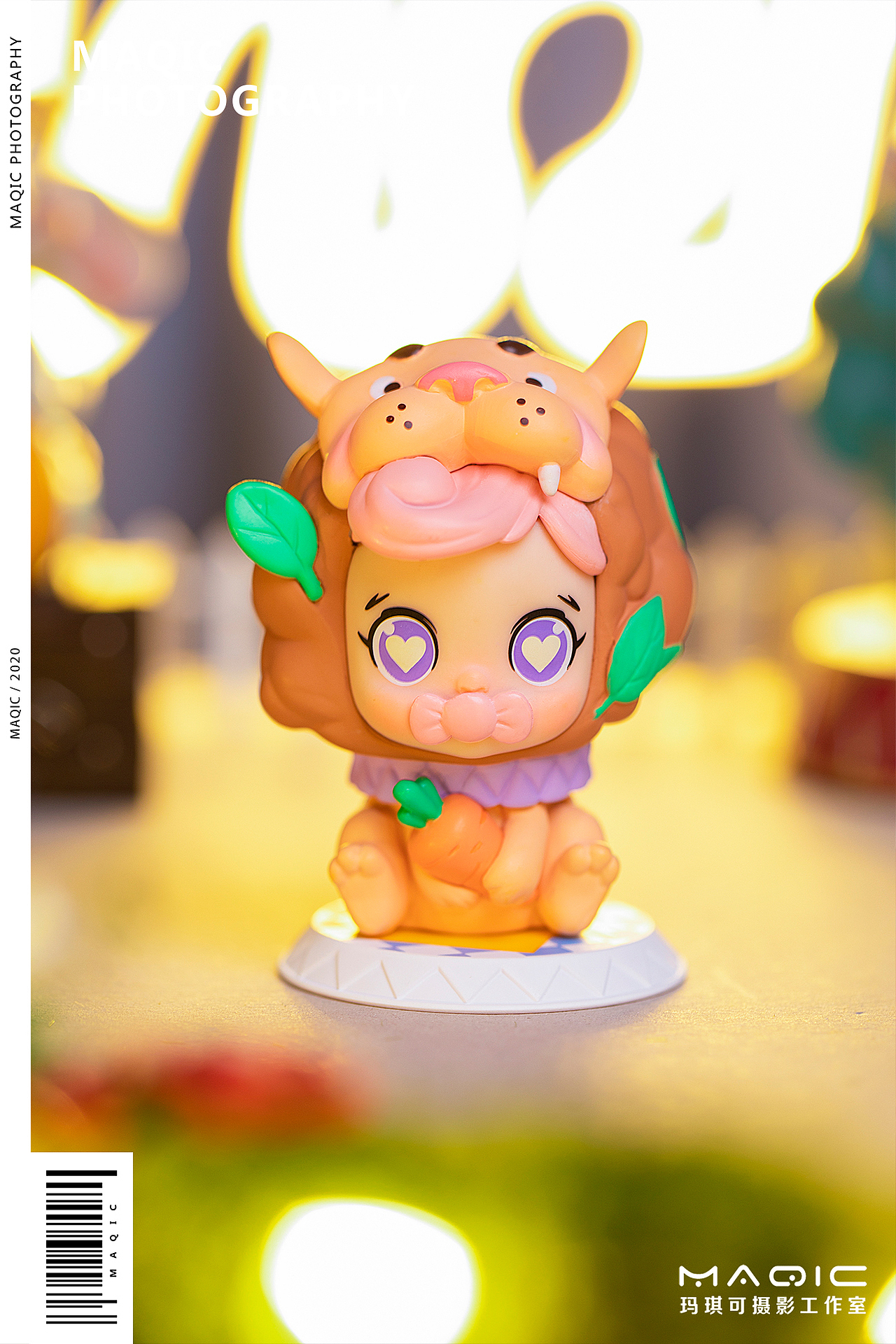 萌趣70玛琪可小布丁森林马戏团盲盒手办拍摄