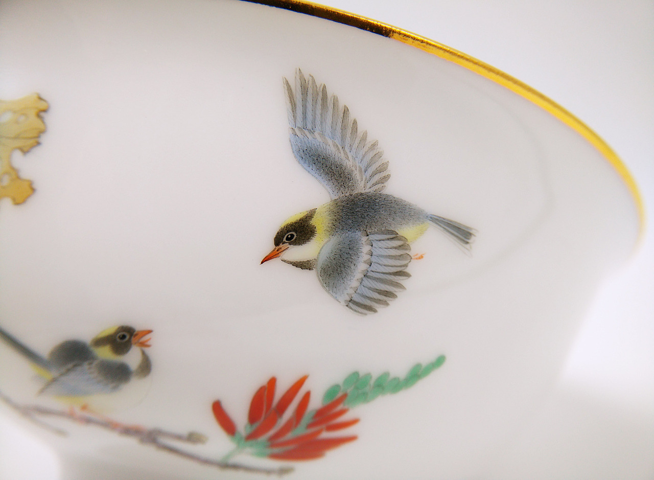 【釉上彩瓷】刺桐小碗