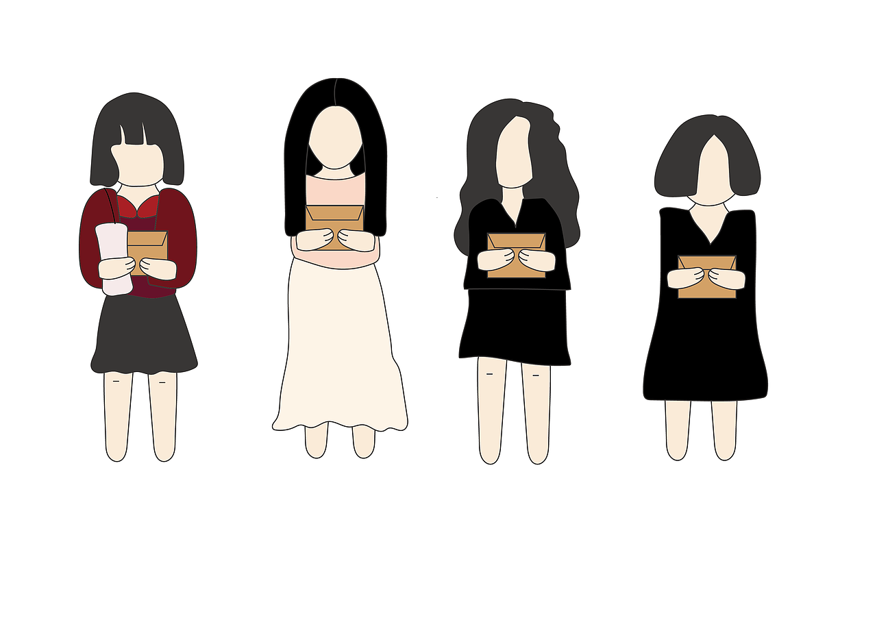 时代姐妹花（图ZMjMxMzc5NjY0） - 创作习作 - 站酷设计师鲤宁鱼原创素材 - 站酷ZCOOL