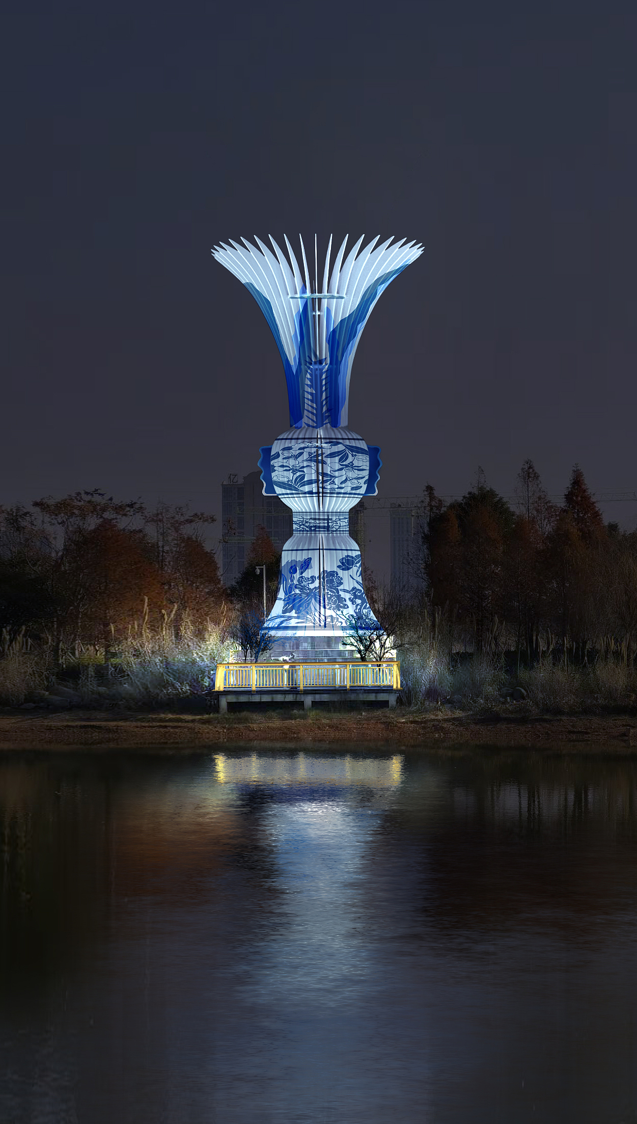 夜景灯光亮化-雕塑灯光设计效果展示（图ZMjQzMTQwNzEy） - 建筑设计 - 站酷设计师WuRWAda原创素材 - 站酷ZCOOL