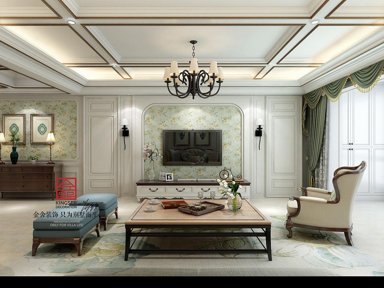 阿尔卡地亚荣盛城简美风格怎么装——小清新