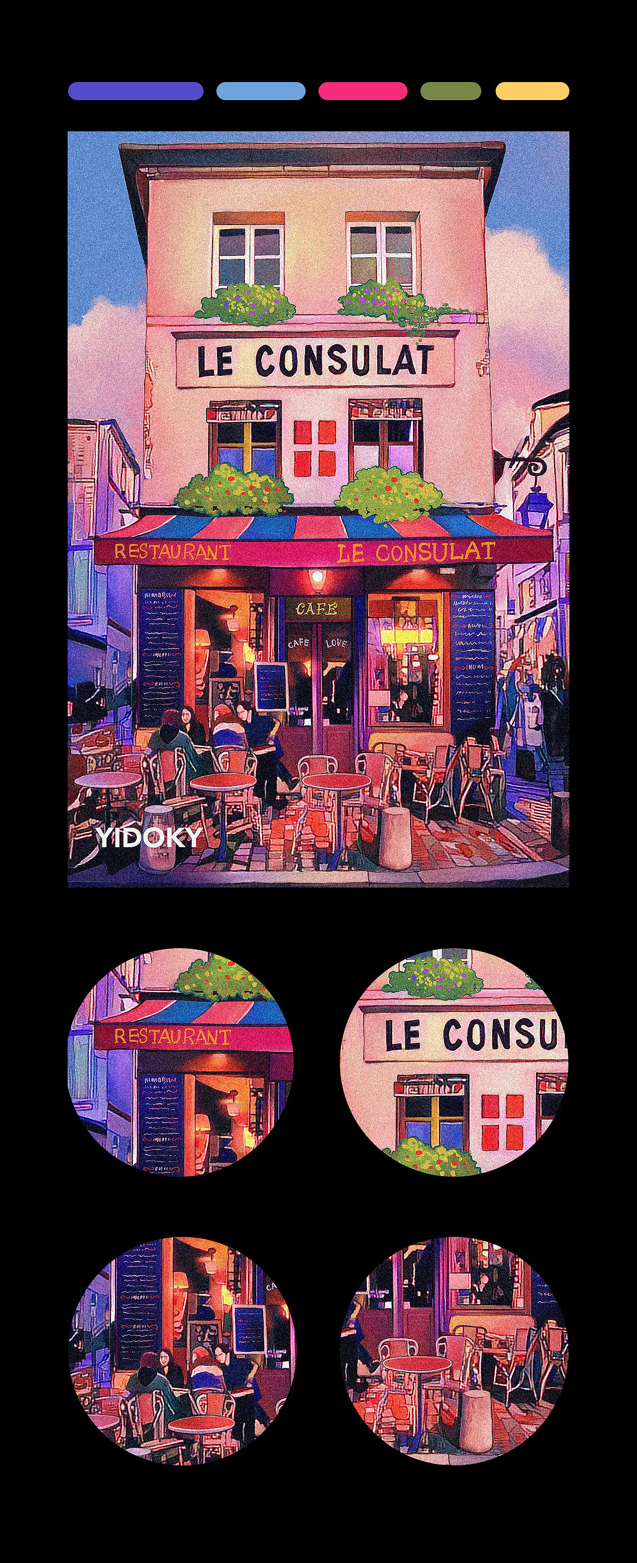 霓虹色街景|插画|艺术插画|yidoky - 原创作品 - 站酷 (zcool)