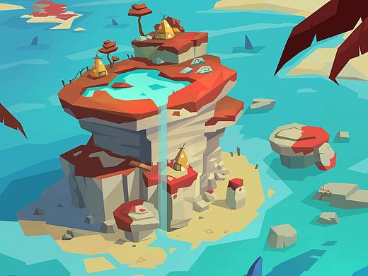 海洋原始部落（个人主页-ZMzc2ODY2OTY=） - 游戏原画 - 站酷设计师咸鱼叔叔原创素材 - 站酷ZCOOL