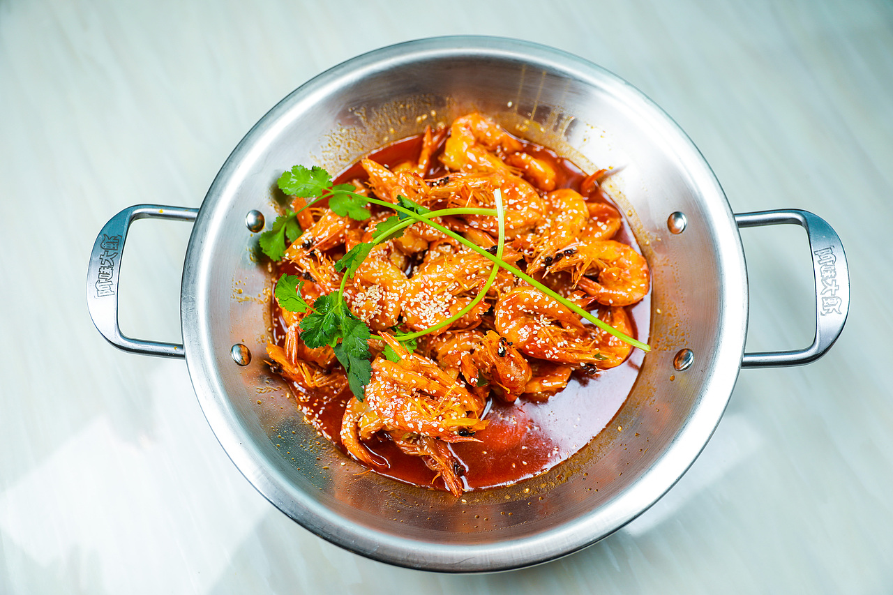 阿味大虾火锅连锁品牌素材图 - 素材网