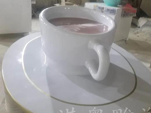 商业形象大型玻璃钢咖啡杯店铺招牌雕塑引流网红摆件