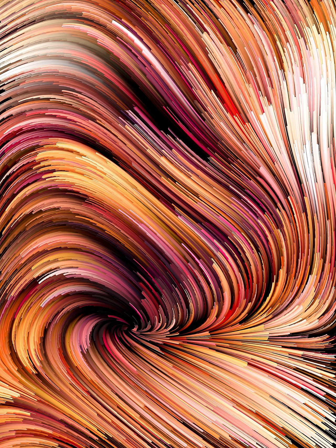 梦幻七彩质感底纹背景线条波浪设计素材