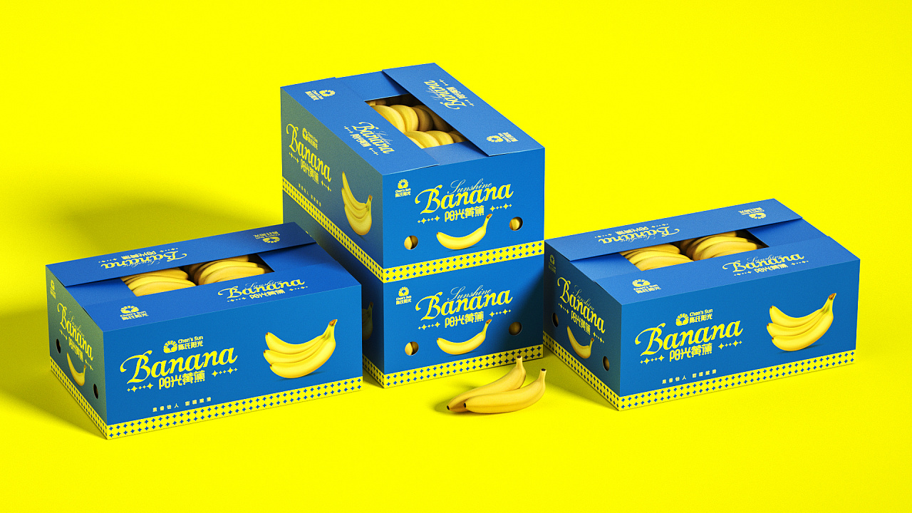 虎翼作品:陈氏阳光香蕉包装设计|平面|包装|贾颖设计 - 原创作品