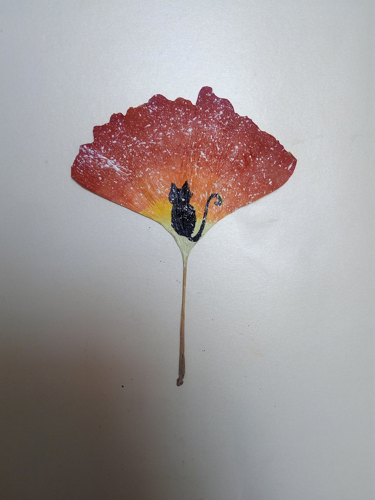 树叶上画画（图ZNjY4NDE1MTI=） - 其他手工艺 - 站酷设计师007小丑先生原创素材 - 站酷ZCOOL