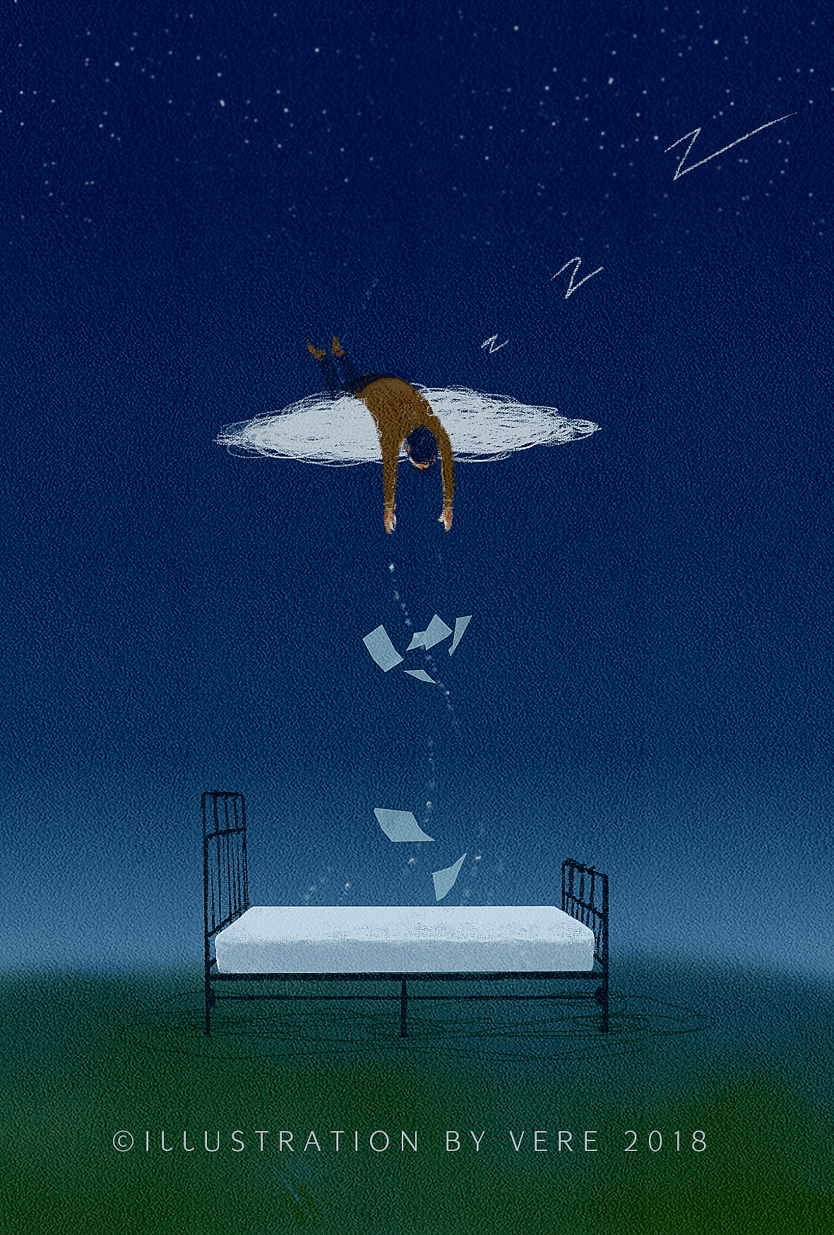 孤独患者|插画|商业插画|verec_原创作品-站酷zcool