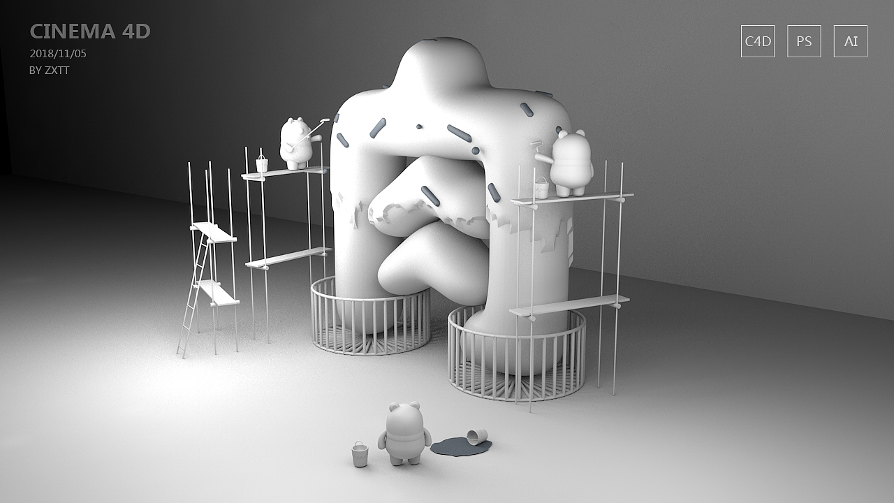 初学C4D的小练习