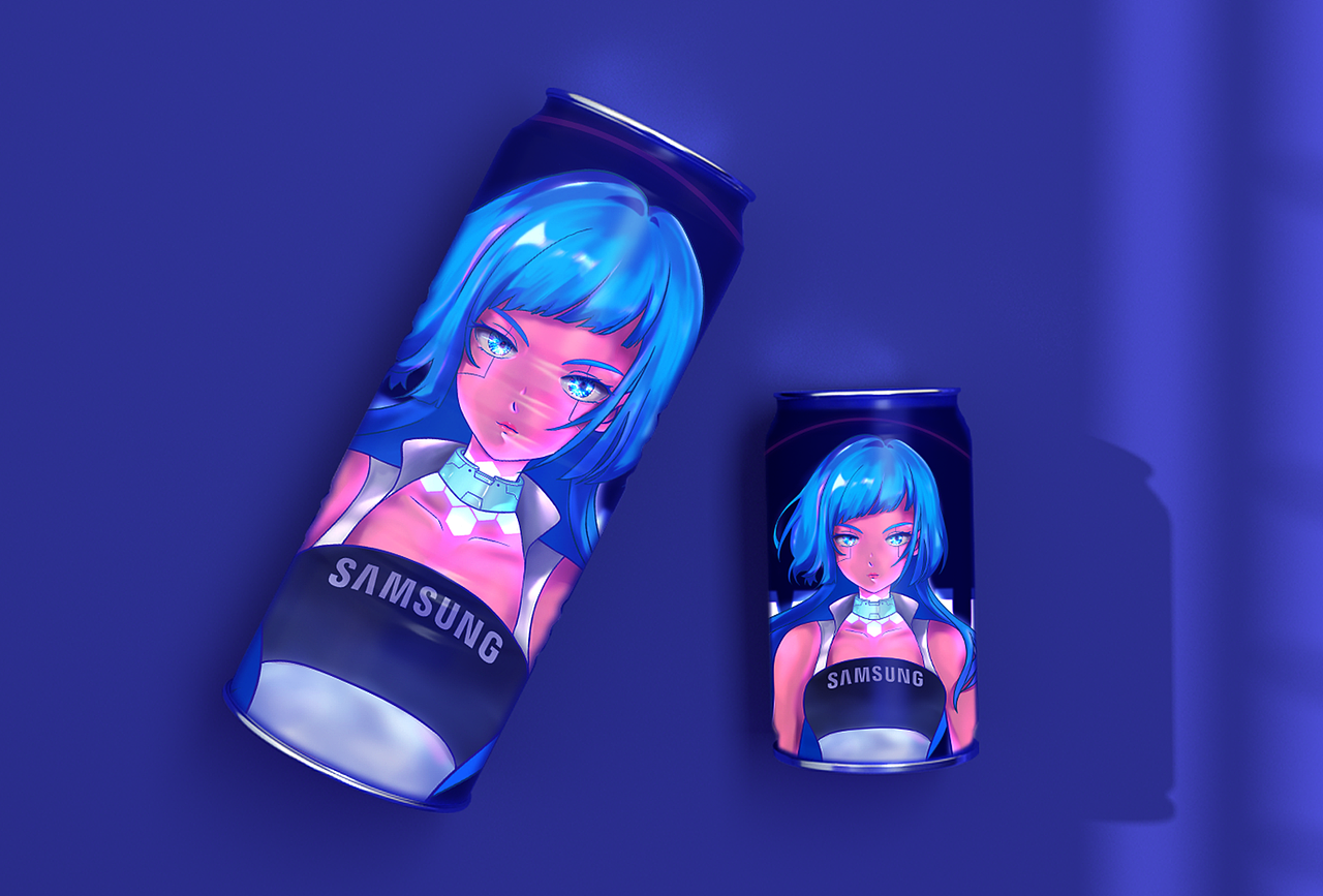 三星科技少女-S醬（圖ZMjU5NjMzMjAw） - IP形象 - 站酷設(shè)計師阿吉的寶貝們原創(chuàng)素材 - 站酷ZCOOL