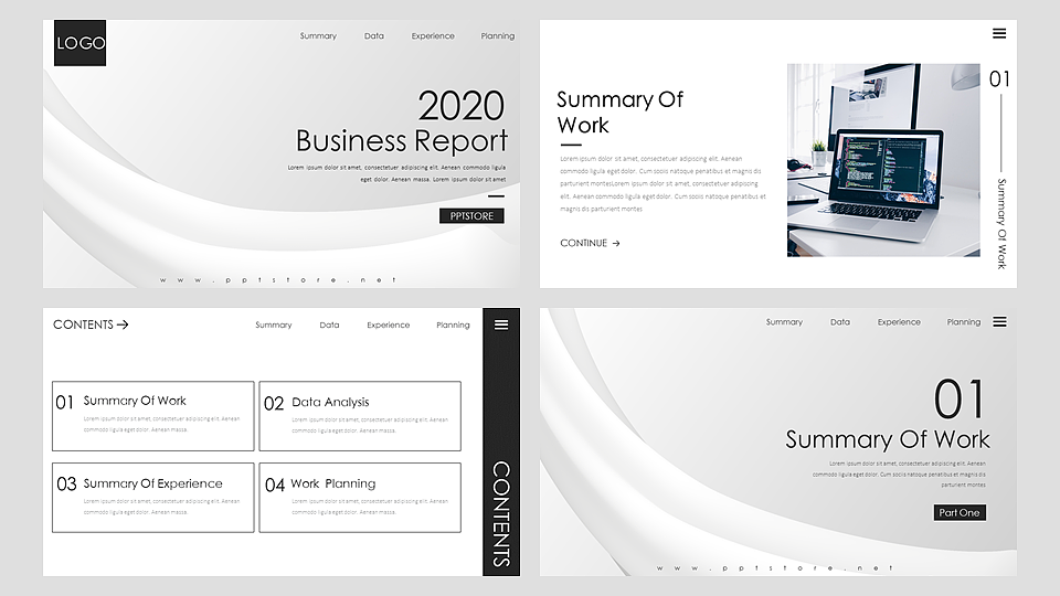 【耀你好看】年中总结欧美风极简商务时尚PPT12