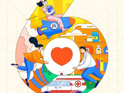 微脉六周年系列海报