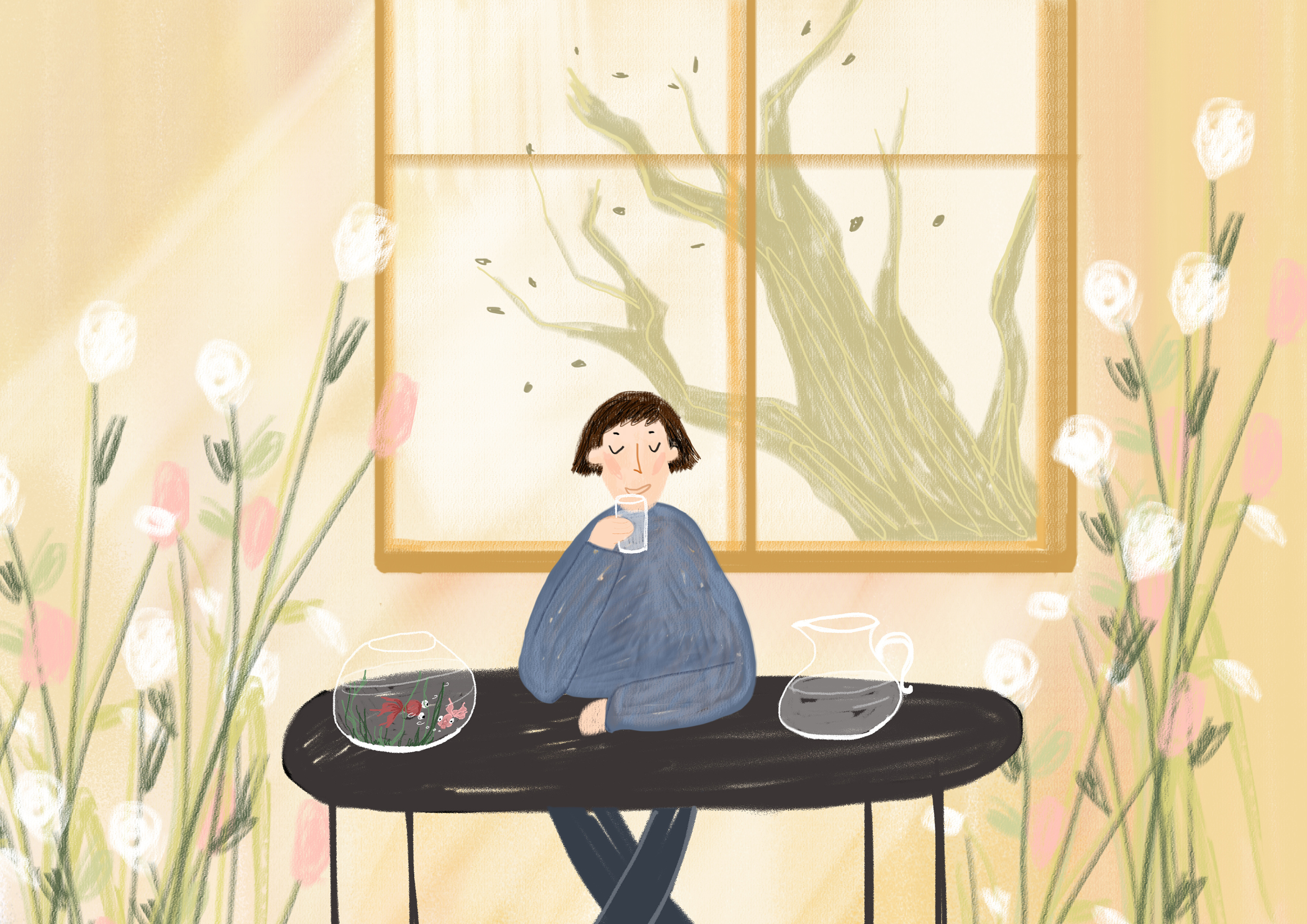 用24小时了爱自己|插画|绘本|吴花花是吴花花 - 原创作品 - 站酷