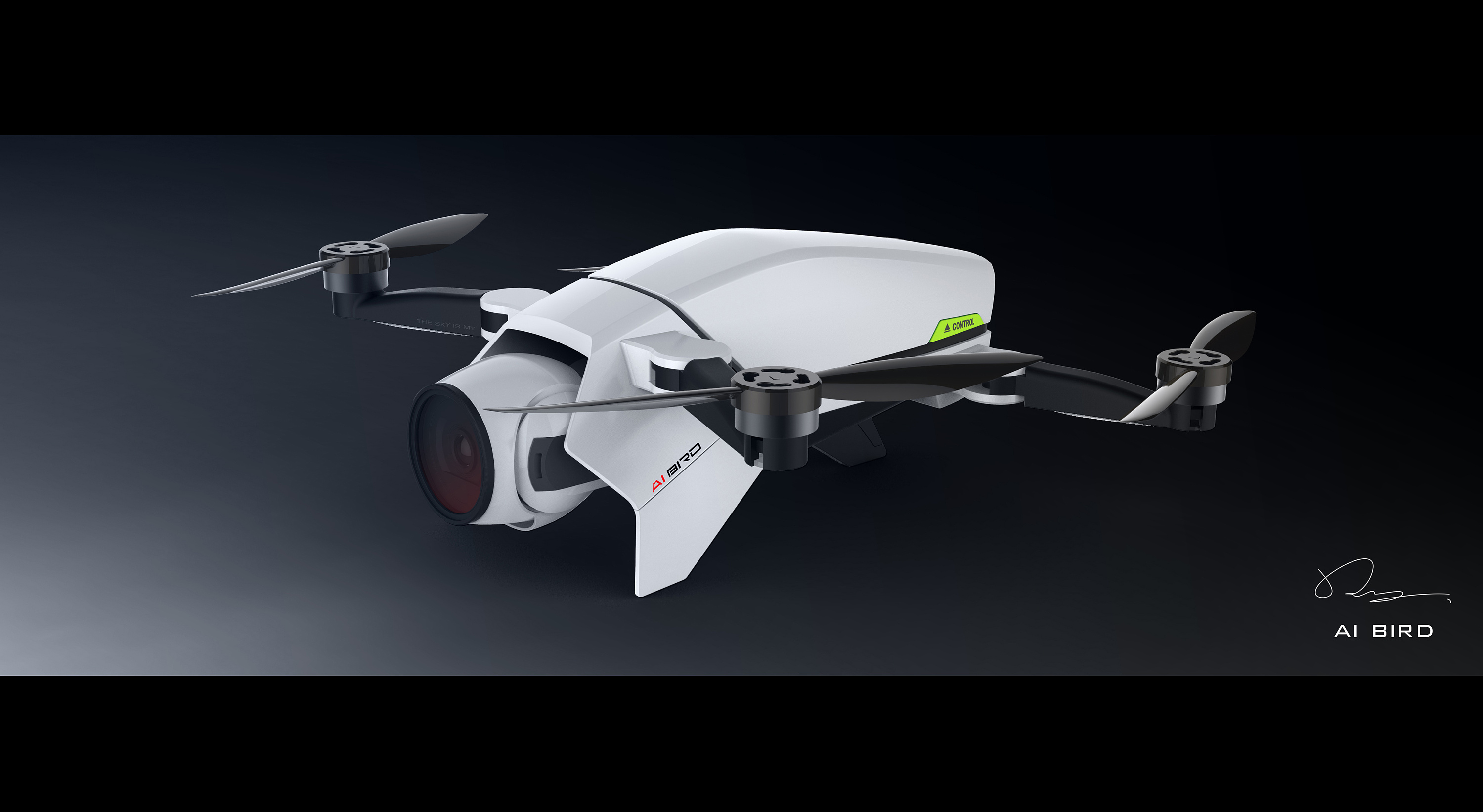 可折叠四旋翼无人机