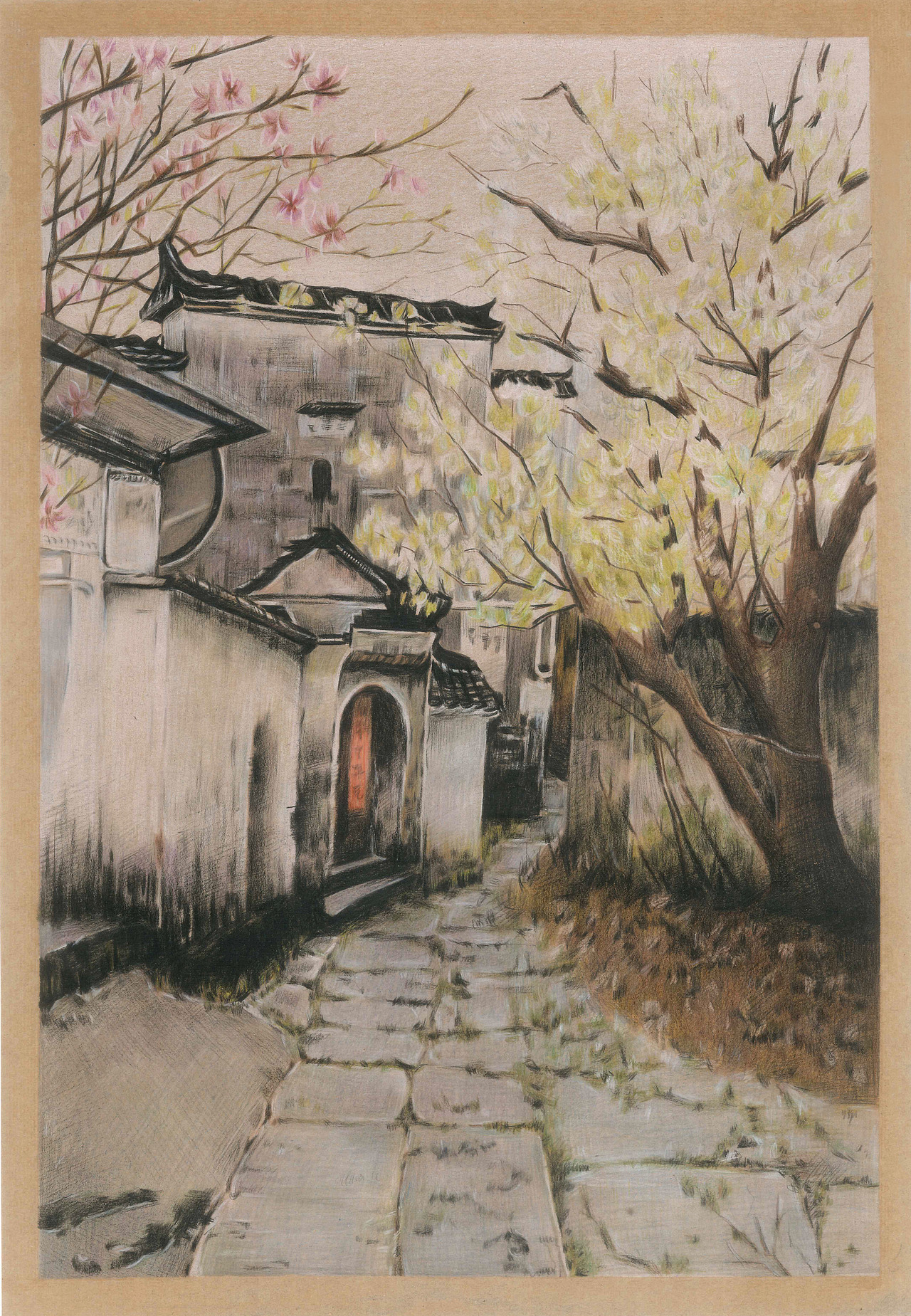 【彩铅风景】婺源（图ZOTU1ODcyNzI=） - 绘画 - 站酷设计师Hyring原创素材 - 站酷ZCOOL