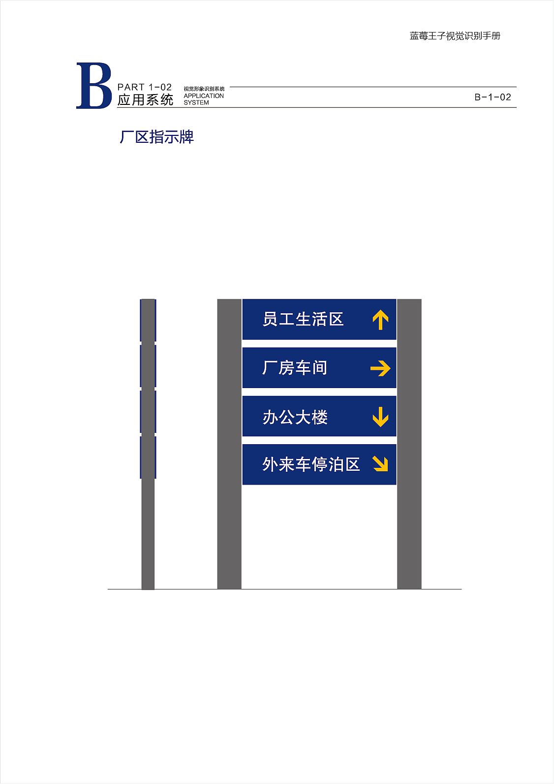 蓝莓王子标志的vi设计