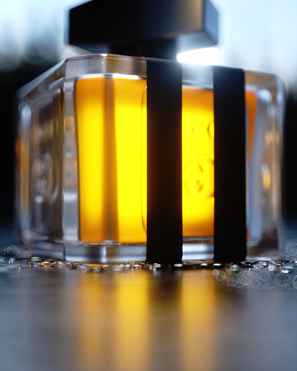 C4D照片级渲染-香水瓶