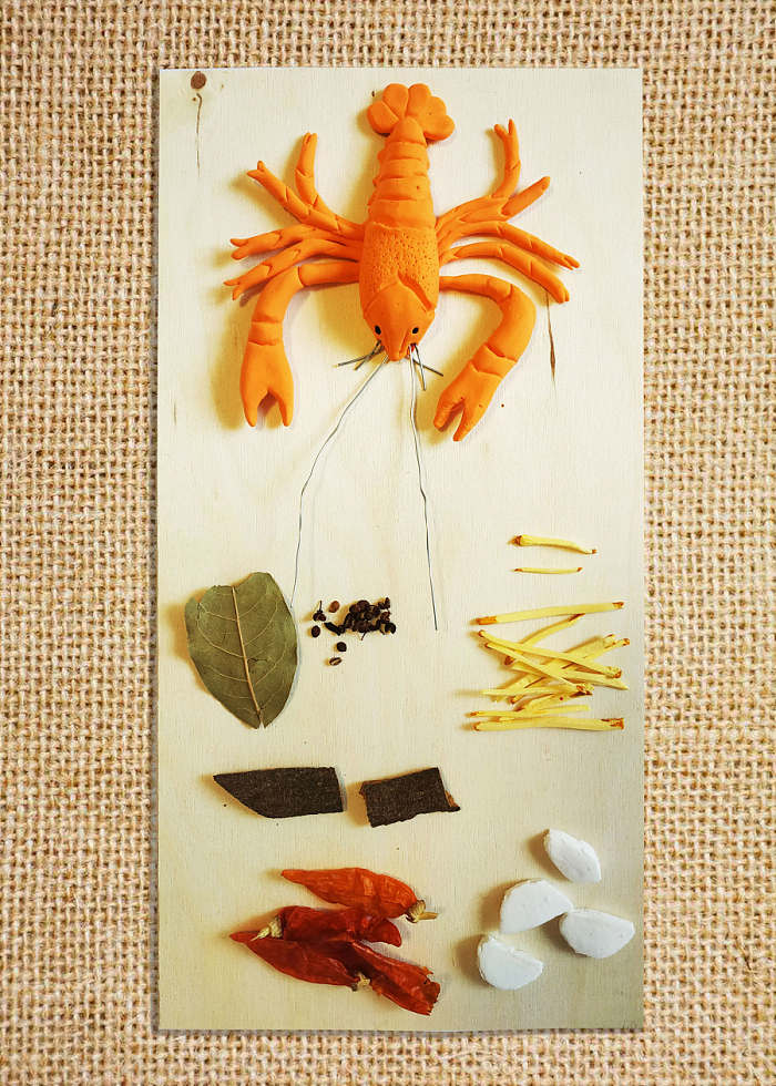 美味的臭豆腐与小龙虾-手工作品赏
