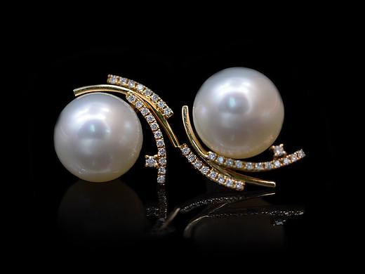 18K珍珠耳钉