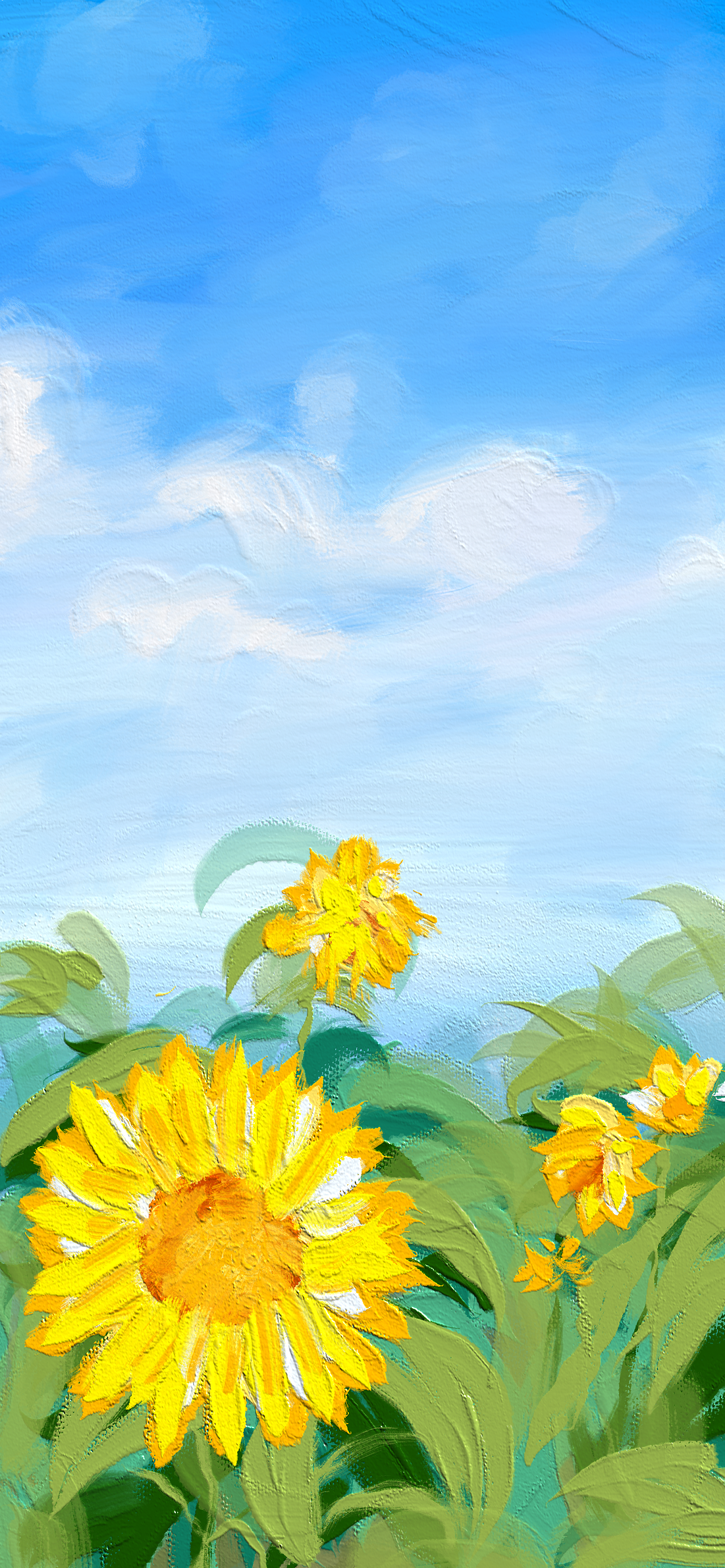 手机壁纸小清新壁纸油画壁纸原创