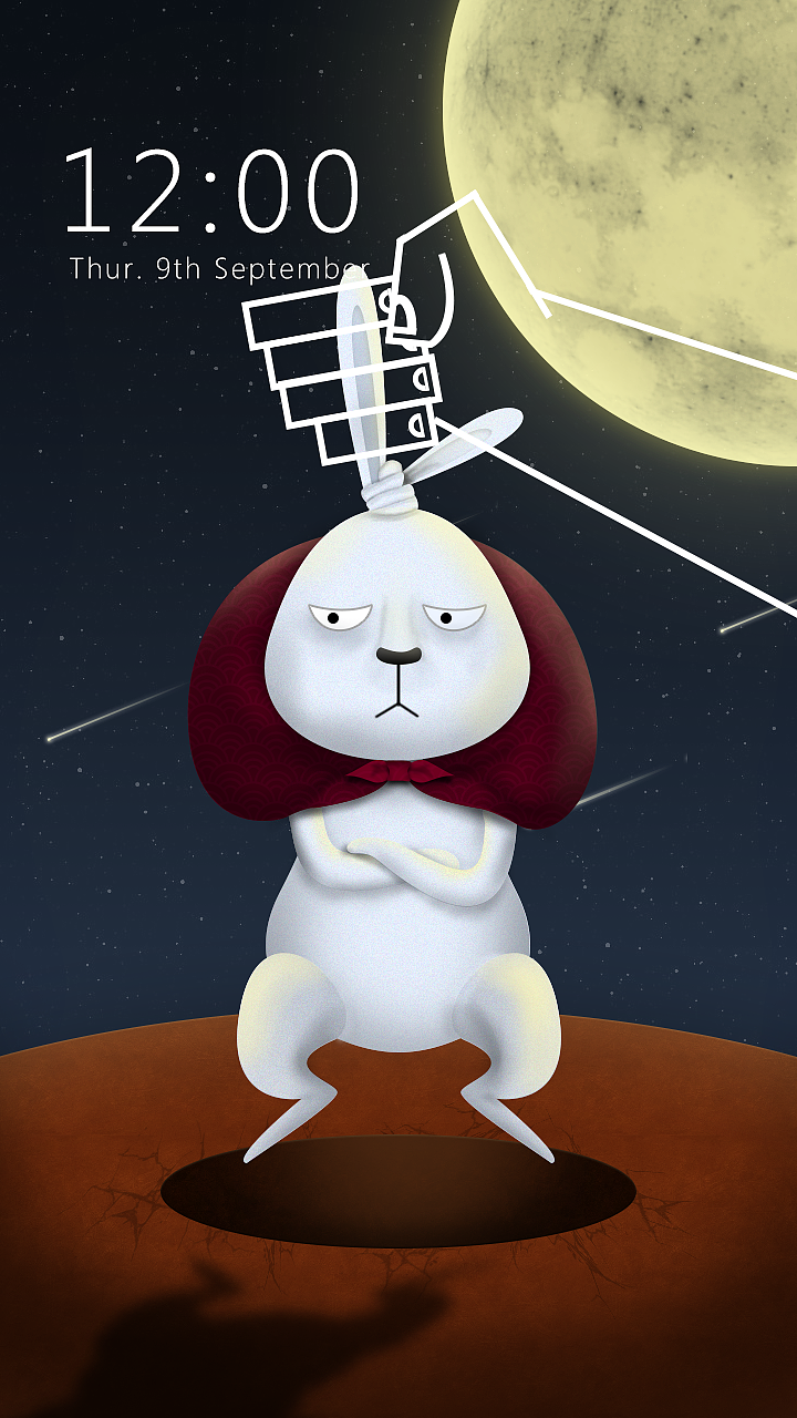 MOONCAKE ROBBER 月饼大盗 中秋主题（图ZMTEzODU4ODQ=） - 主题/皮肤 - 站酷设计师PacO_原创素材 - 站酷ZCOOL