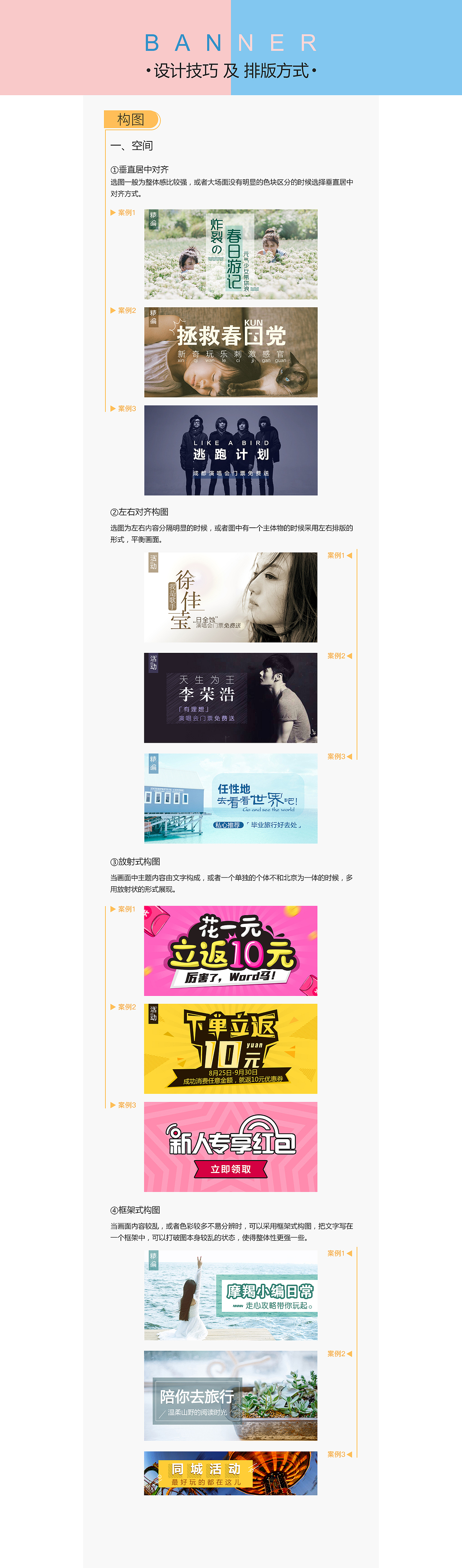 banner\窗格排版设计技巧及样式总结