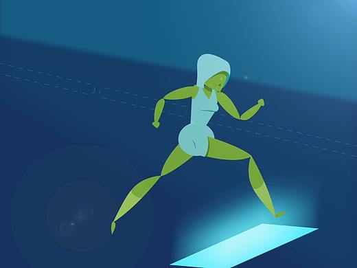 奔跑的女孩——一路向前（个人主页-ZMjg5ODY5MzY=） - Motion Graphic - 站酷设计师楠卿原创素材 - 站酷ZCOOL