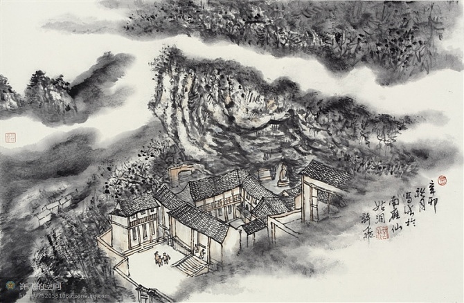 许飞国画作品