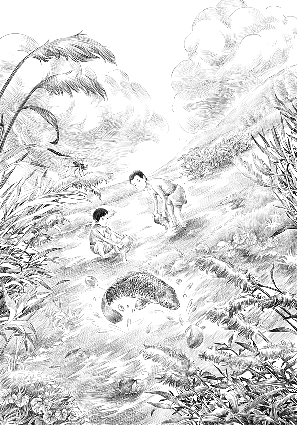 黑白插画（图ZMjQxNzg0ODQw） - 商业插画 - 站酷设计师花间泪文化创艺原创素材 - 站酷ZCOOL