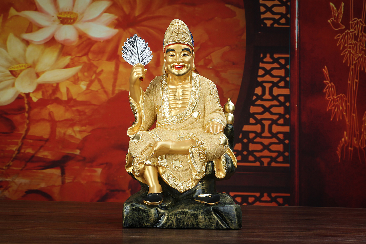 工艺品拍摄 佛教用品 淘宝产品摄影 济公活佛神像