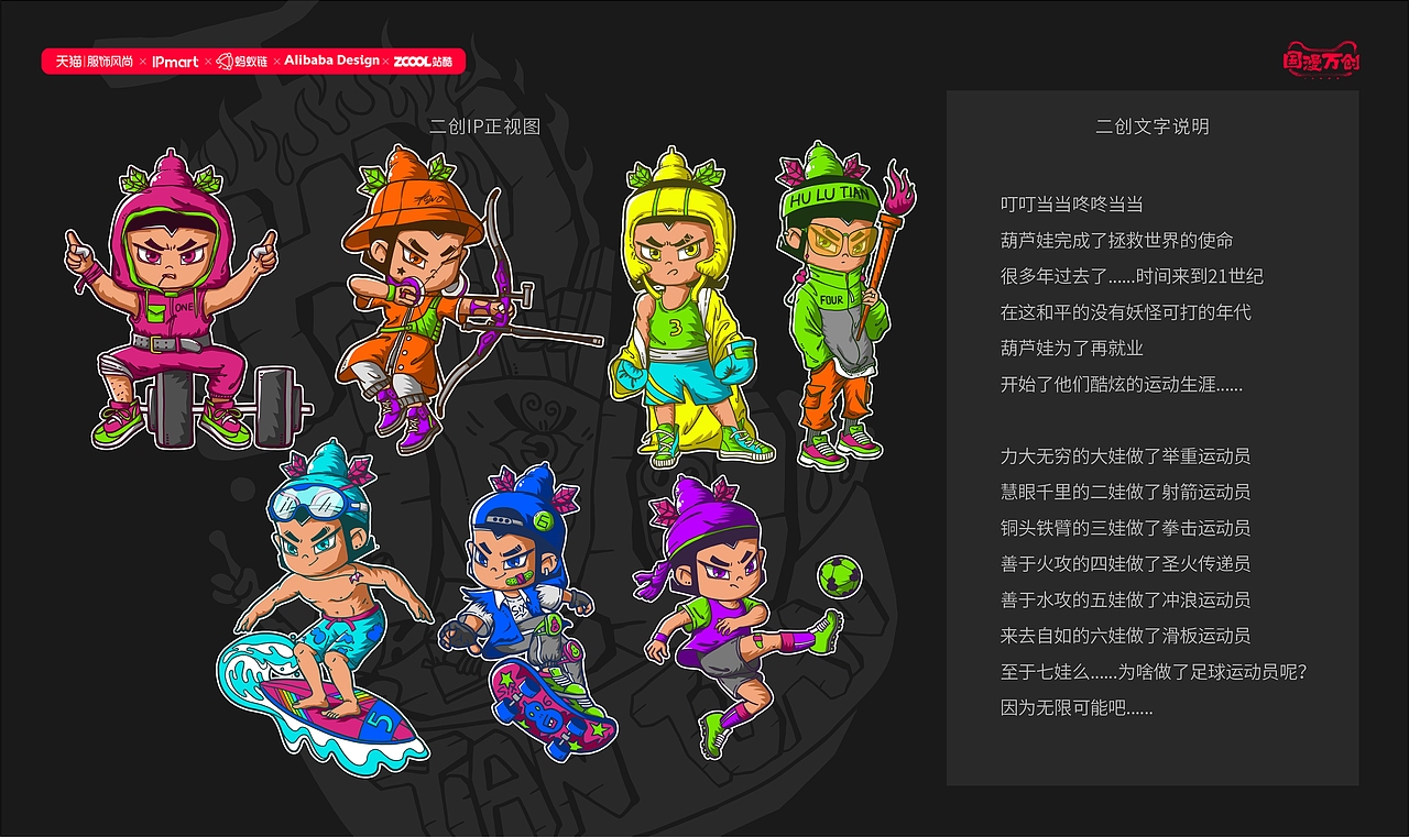 #国漫万创# 葫芦天团(图ZMjcyODE1MDUy) - IP形象 - 站酷设计师jun君君原创素材 - 站酷ZCOOL