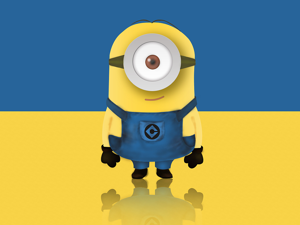 临摹的小黄人。