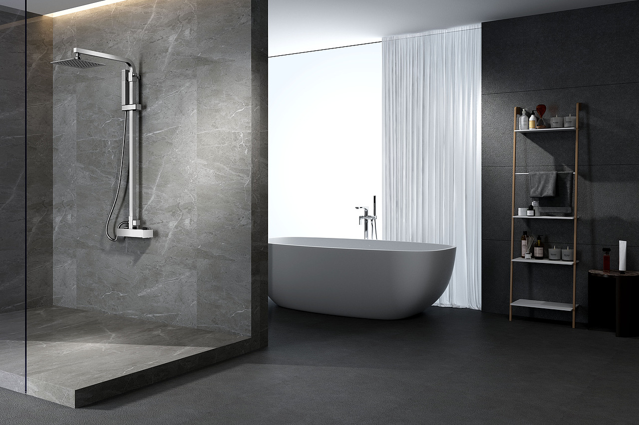 淋浴场景效果图