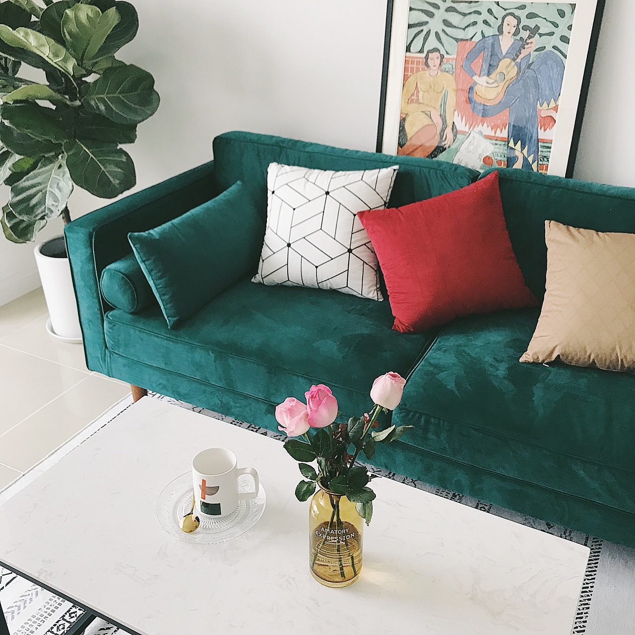 原创简约新中式墨绿色客厅沙发抱枕靠垫样板房间靠垫汽车会所靠包-淘宝网
