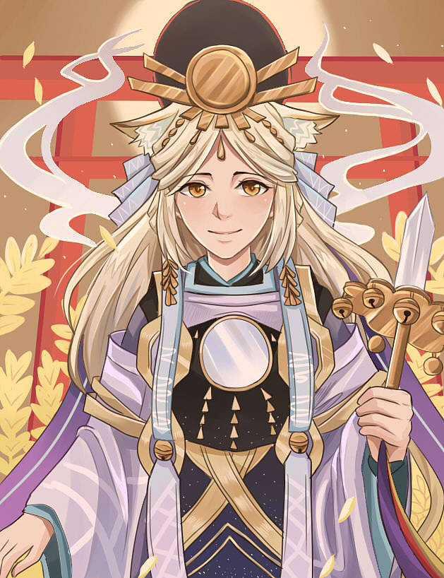 《阴阳师》稻荷神御馔津（图ZMTg2MTc5MzEy） - 艺术插画 - 站酷设计师羊圄子原创素材 - 站酷ZCOOL