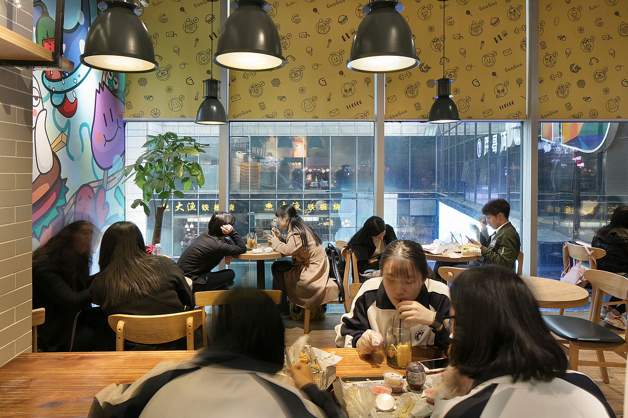 BSD壹晟空间设计——咕咕侠玩酷炸鸡店面设计