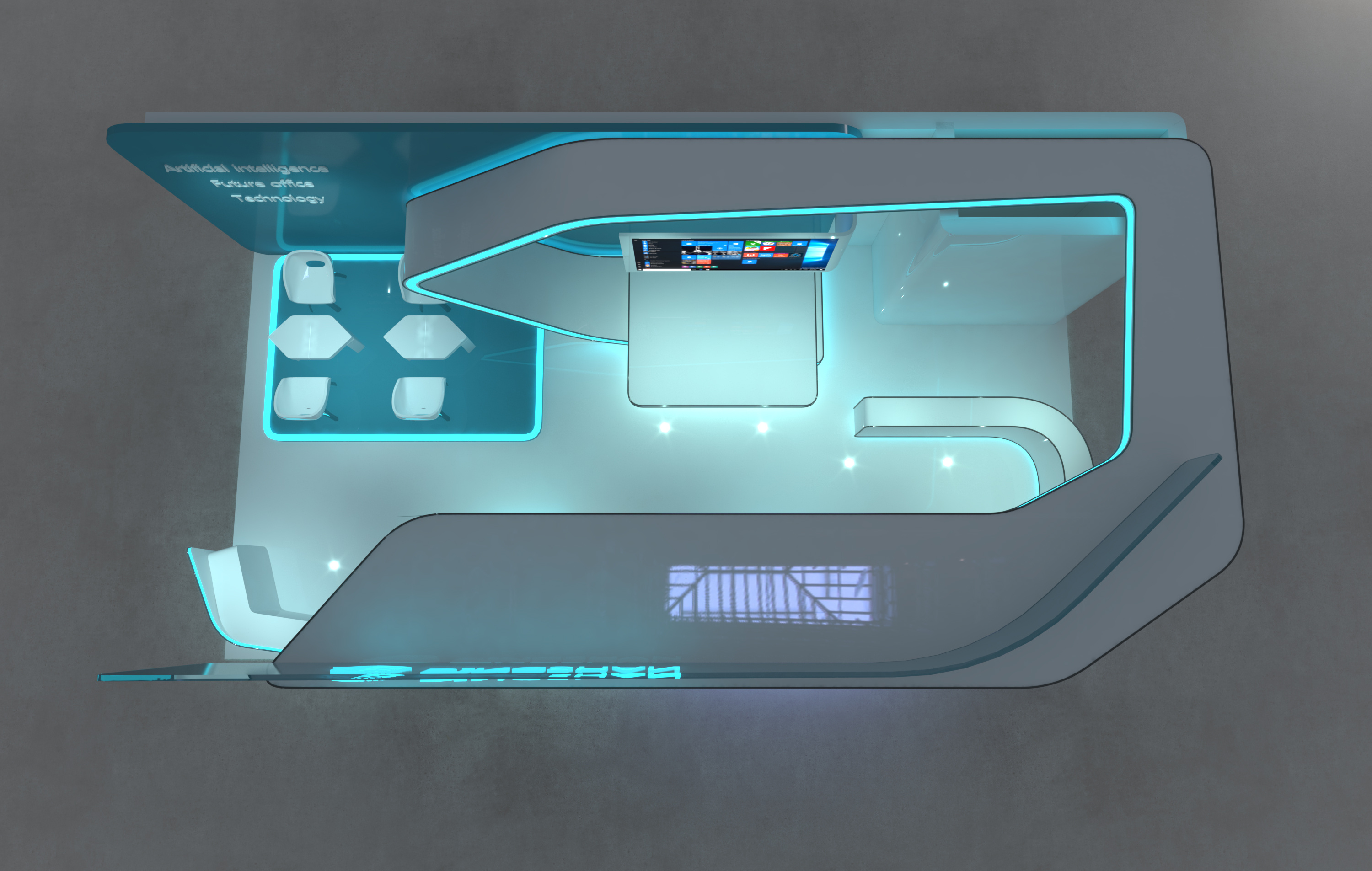 一个科技展台|空间|展陈设计|猫咪小子 - 原创作品 - 站酷 (zcool)