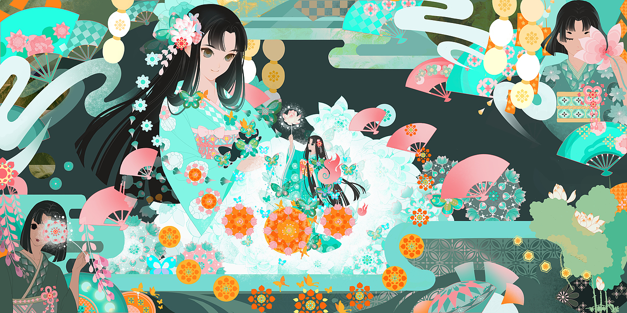 系列插画《四季》（图ZMjY3NzIwMzU2） - 创作习作 - 站酷设计师李湘湘XX原创素材 - 站酷ZCOOL