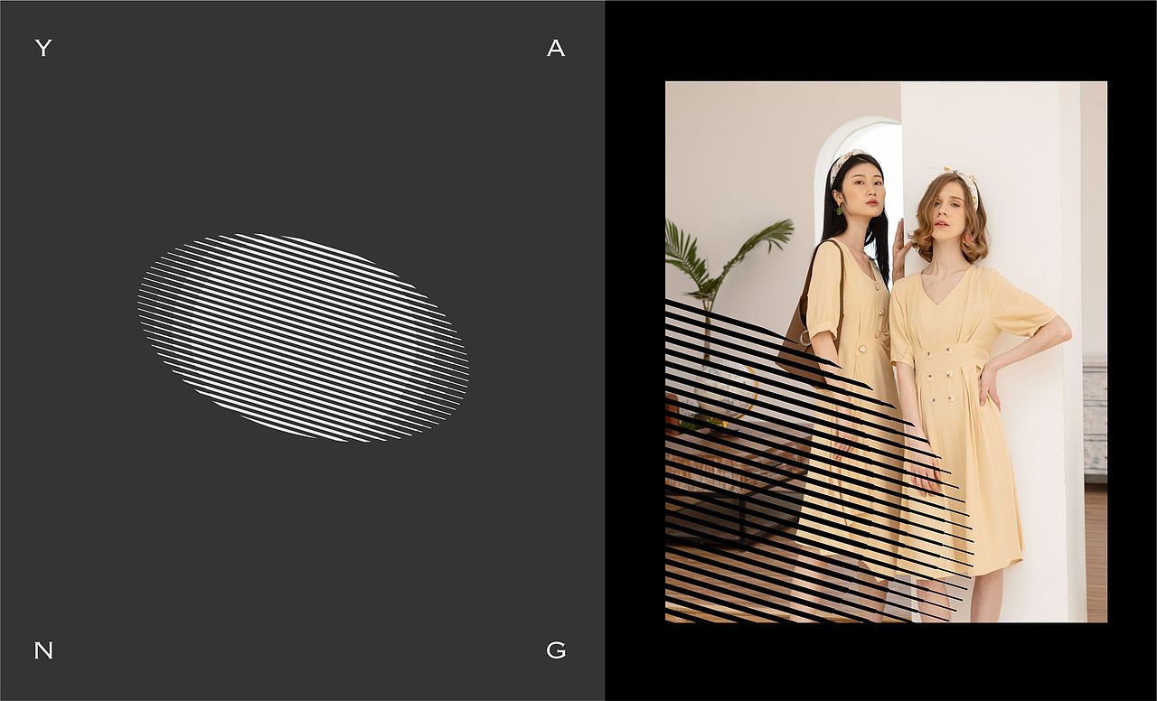 时装舞台焦点—YANG样女装品牌视觉vis及终端视觉形象